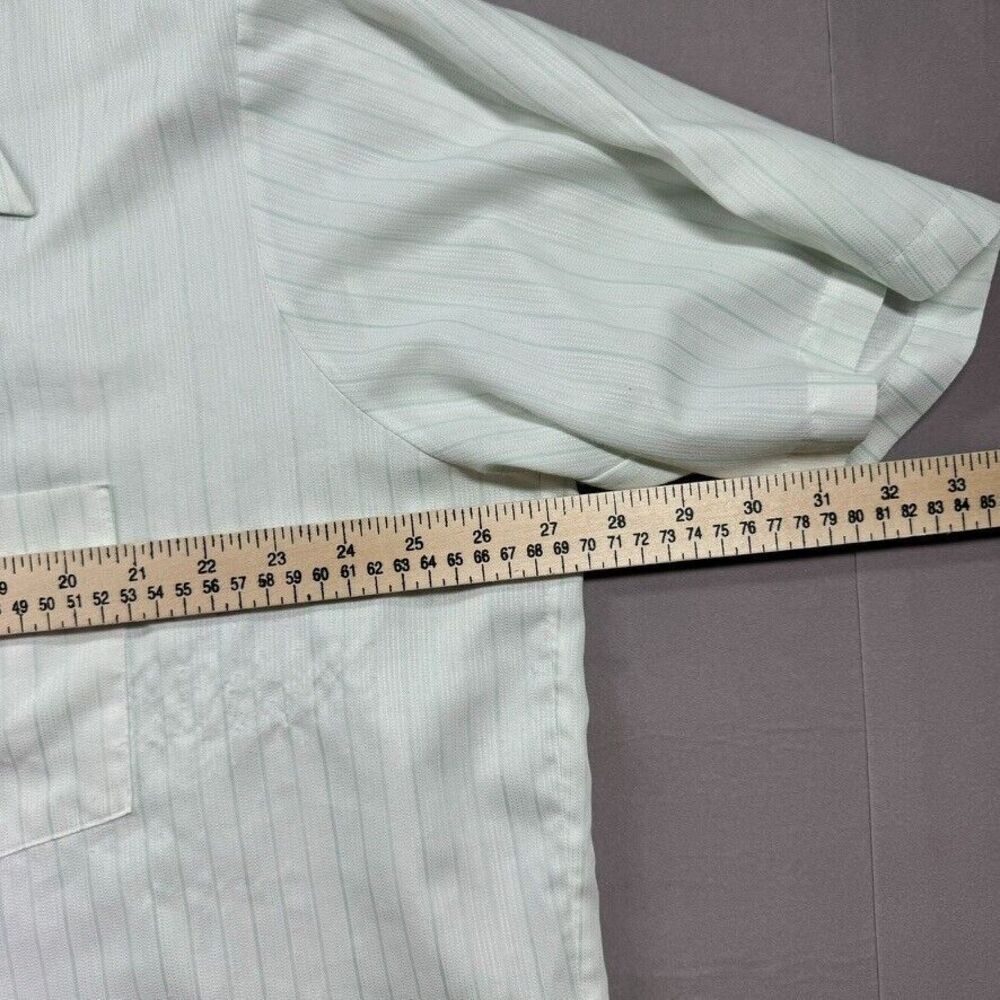 Vintage Arrow Kent Short Sleeve Shirt Mens 17.5 60s 70s‎ Striped Skate Grunge - Picture 5 of 8